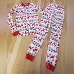 Hanna Andersson Organic Christmas Pajamas girls size 14